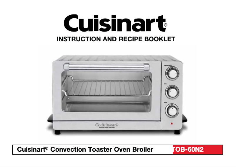 First page image of the manual for TOB-60