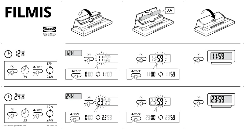 First page image of the manual for FILMIS 305.408.32