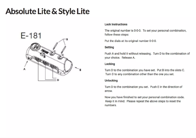 Page 1 of the manual User Manual Tripp Absolute Lite