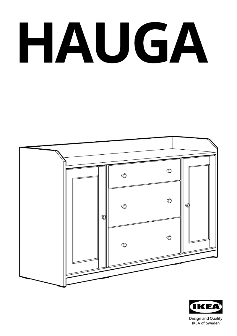 First page image of the manual for HAUGA 104.569.09