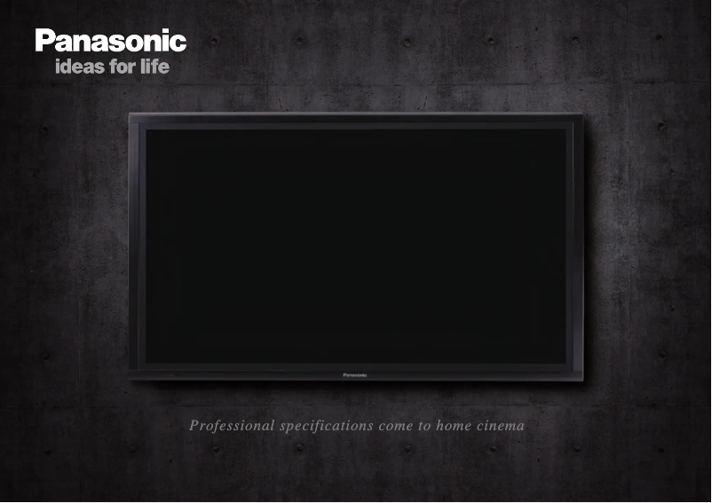 Page 1 of the manual User Manual Panasonic TH-32LRT12A