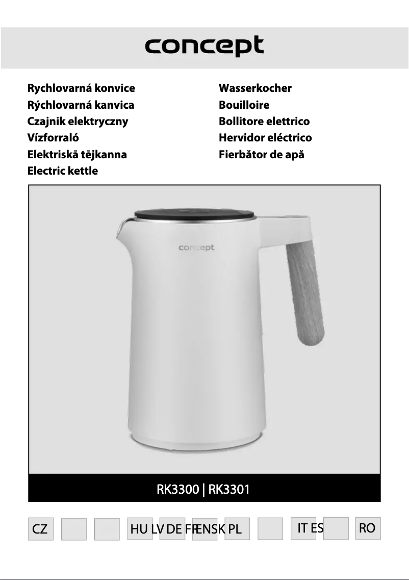Page 1 of the manual User Manual Concept RK3300