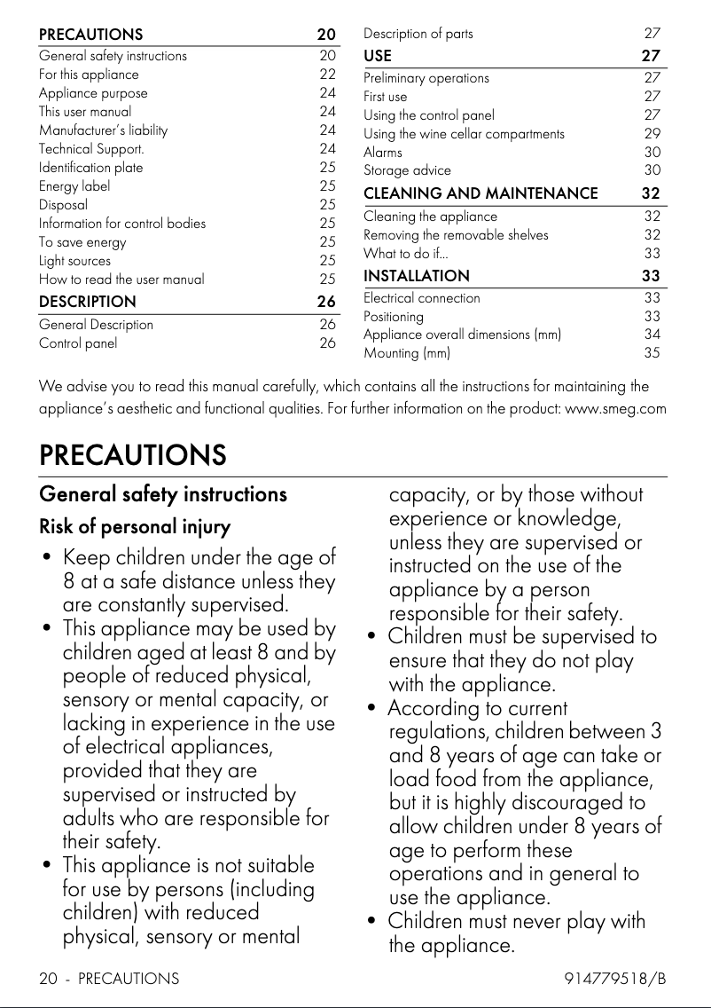 First page image of the manual for CVI638N