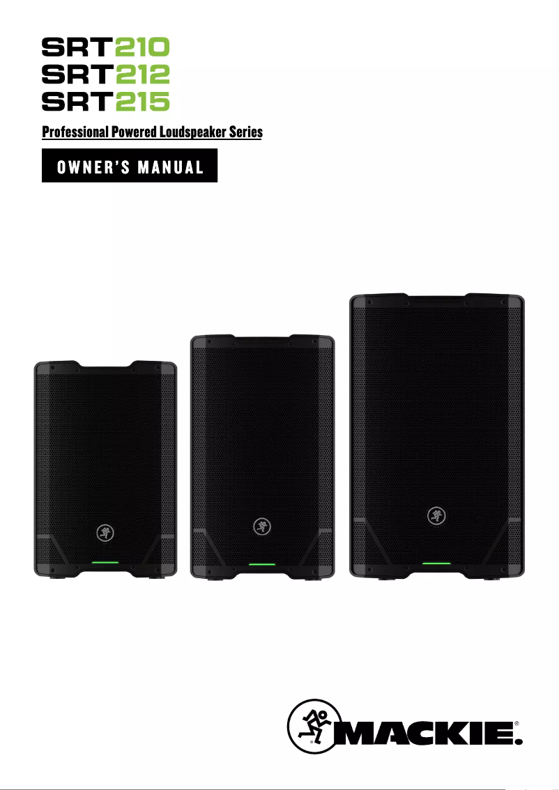 Page 1 of the manual User Manual Mackie SRT215