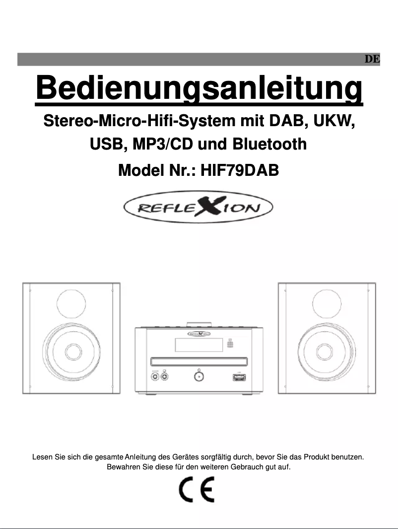 Page 1 of the manual User Manual Reflexion HIF79DAB