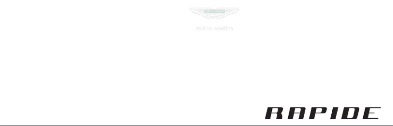 Page 1 of the manual User Manual Aston Martin Rapide (2012)