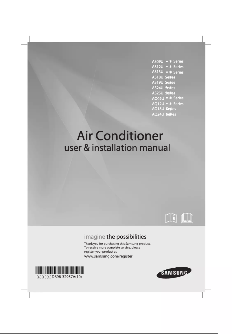 Page 1 of the manual User Manual Samsung AQ09UWQN