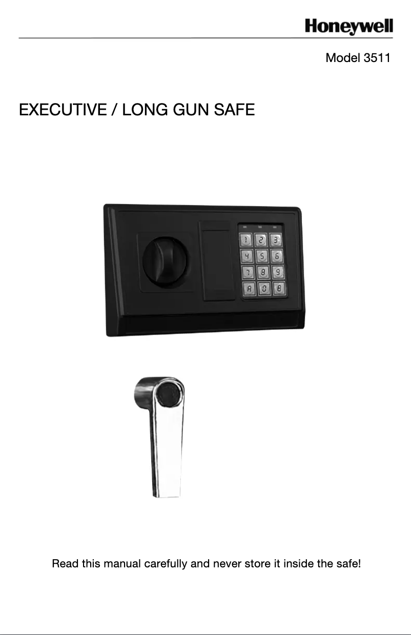 Page 1 of the manual User Manual Honeywell 3511