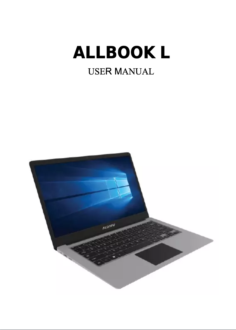 First page image of the manual for Allbook L