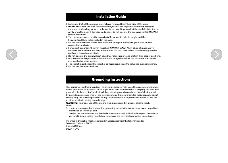 First page image of the manual for EMS3087X