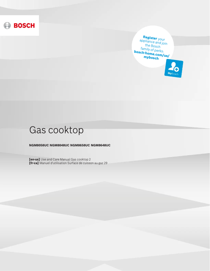 First page image of the manual for NGM8058UC