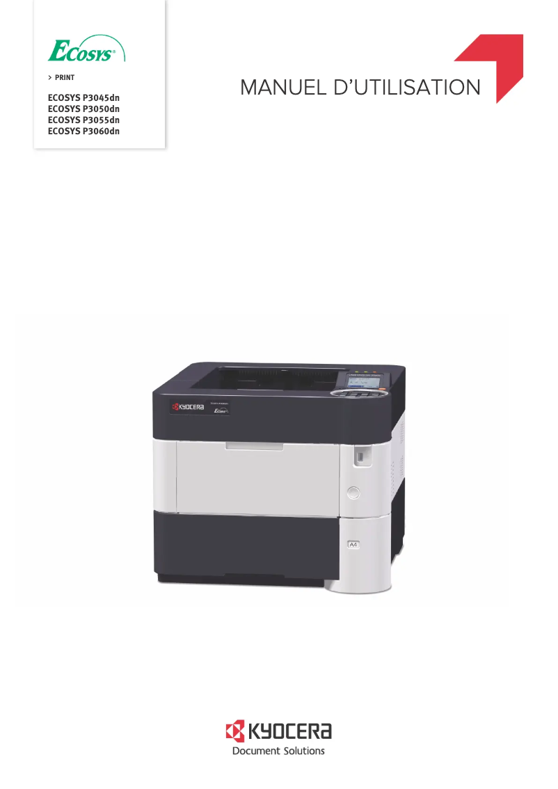 Page 1 of the manual User Manual Kyocera ECOSYS P3060dn