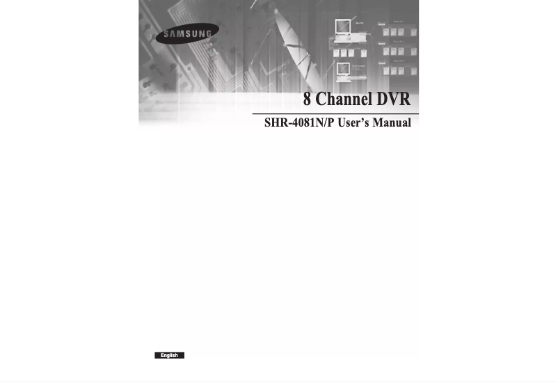 First page image of the manual for SHR-4081