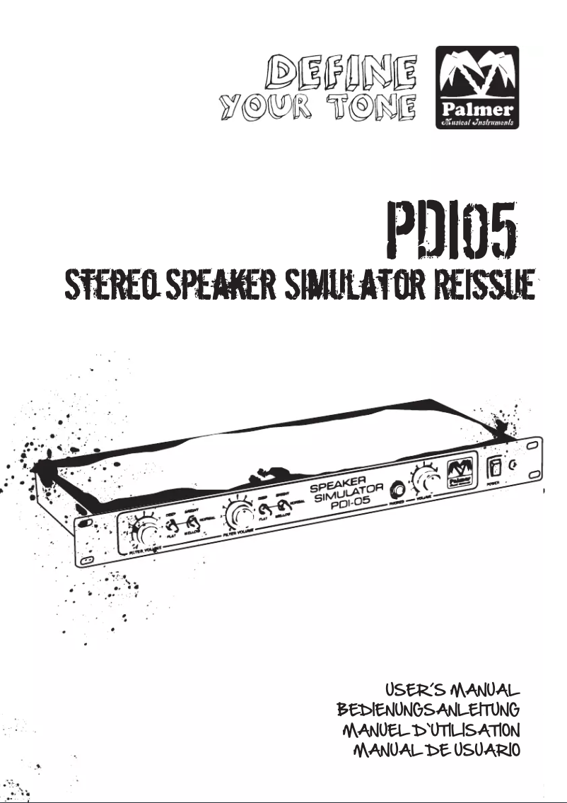 Page 1 of the manual User Manual Palmer PDI-05