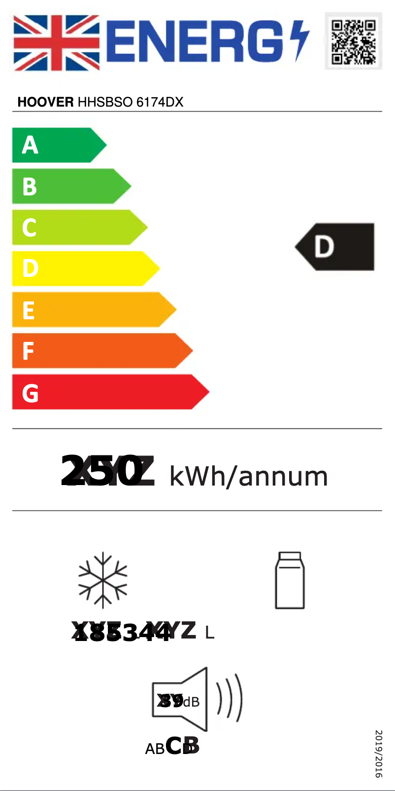 First page image of the manual for HHSBSO 6174DX