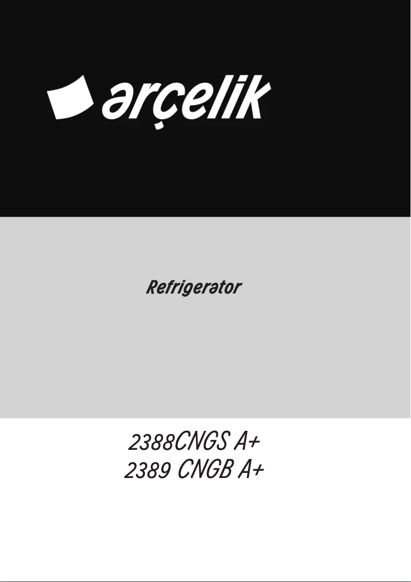 First page image of the manual for 2389 CNGB