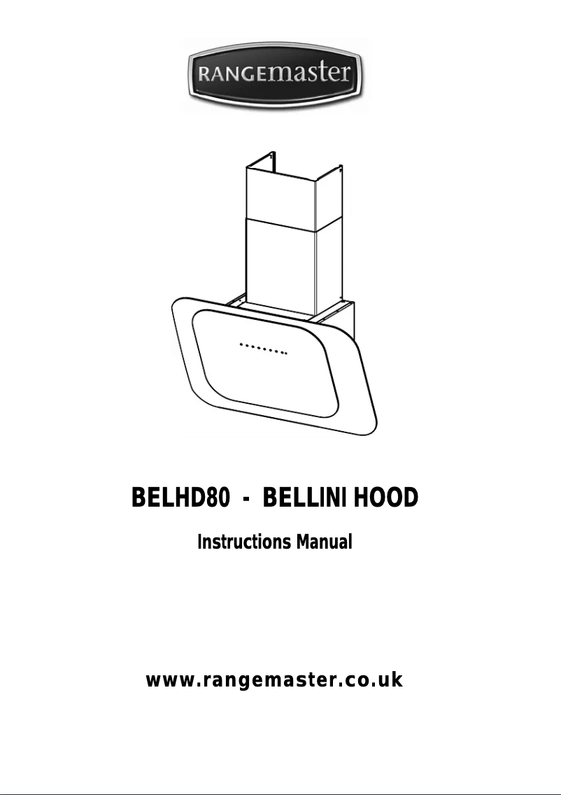 Page 1 of the manual User Manual Rangemaster BELHDWH
