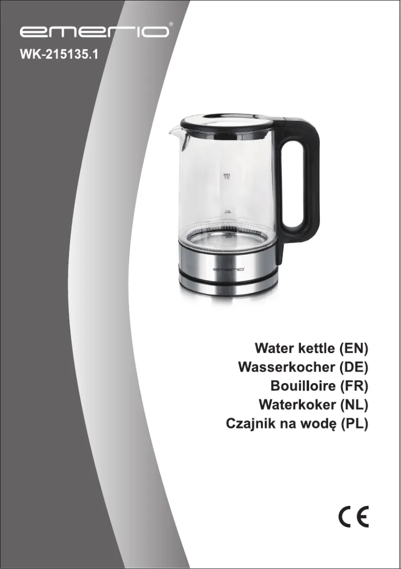 First page image of the manual for WK-215135