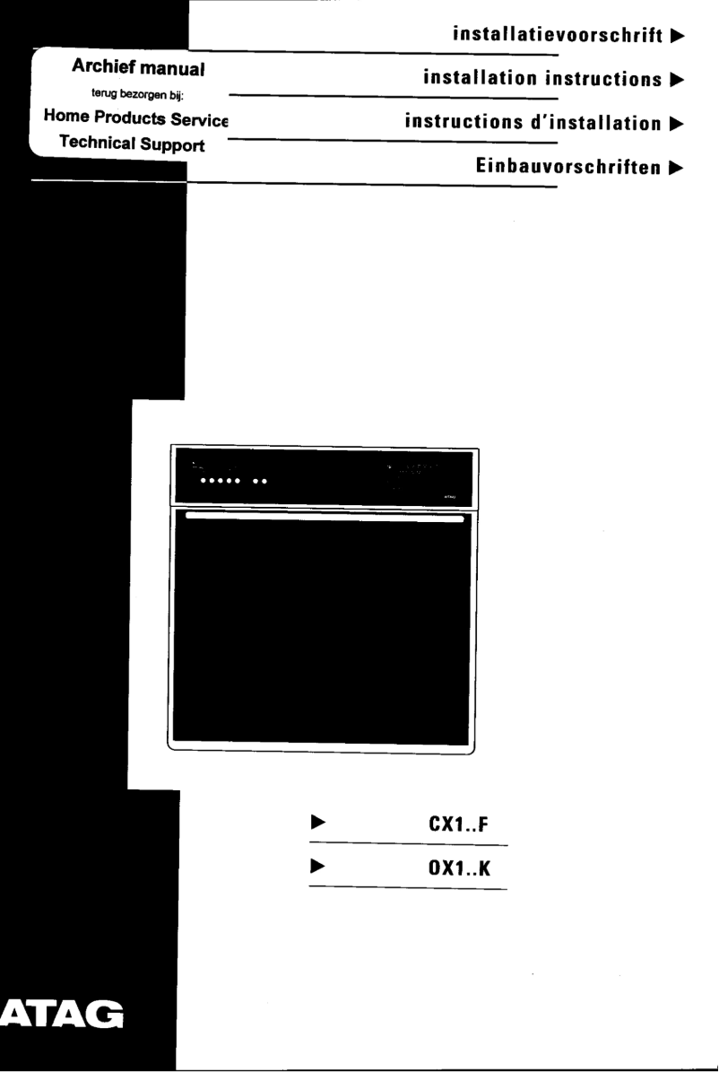 First page image of the manual for OX170K