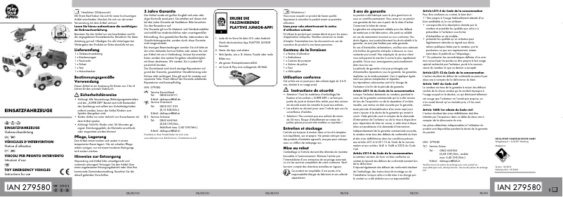 First page image of the manual for IAN 279580