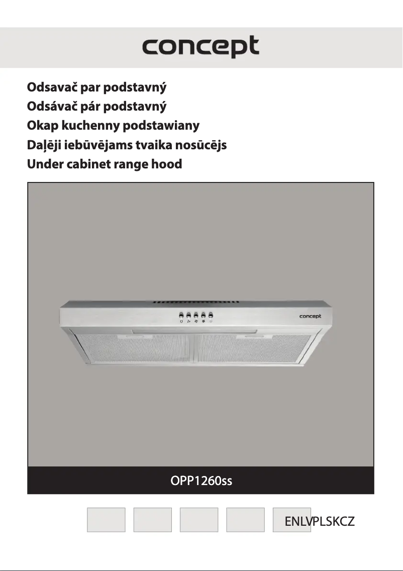 First page image of the manual for OPP1260SS