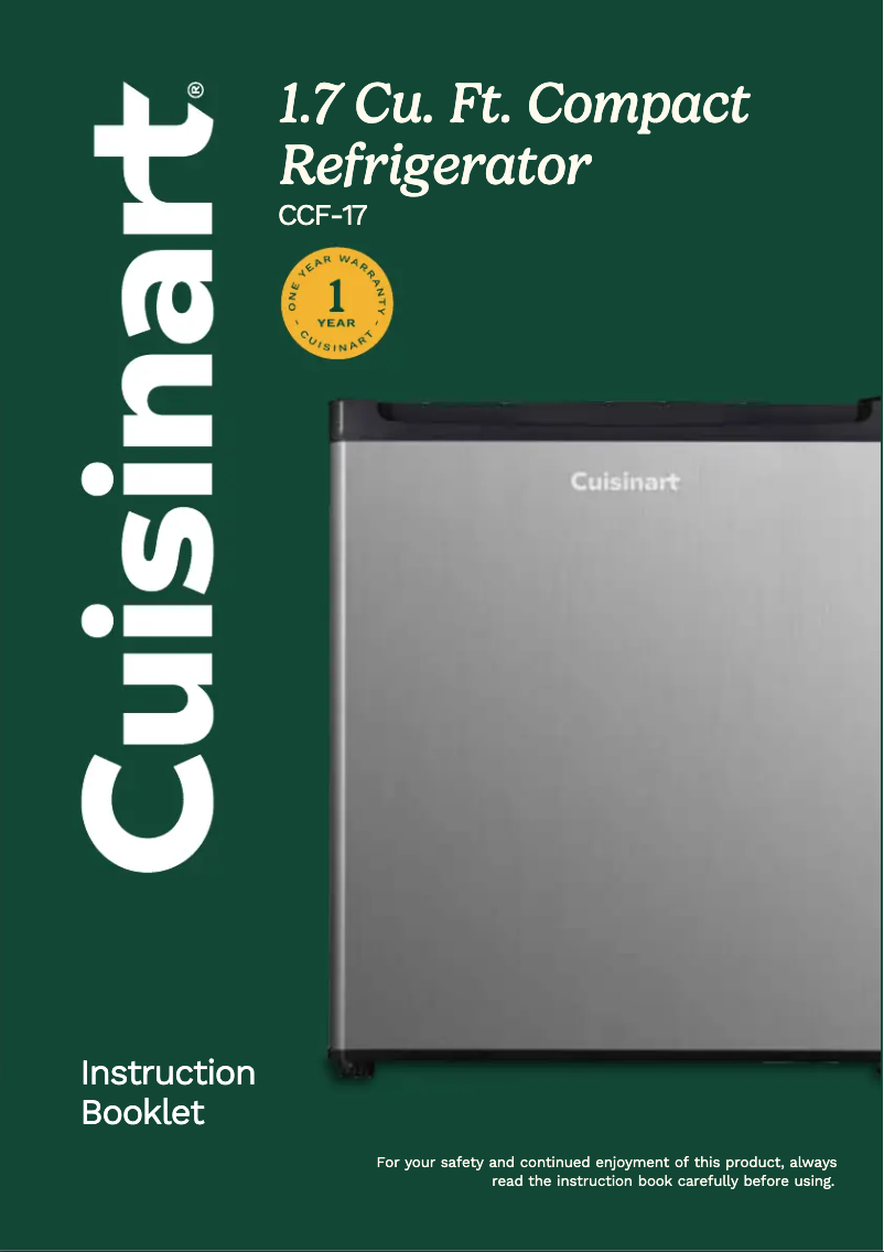 Image de la première page du manuel de l'appareil CCF-17