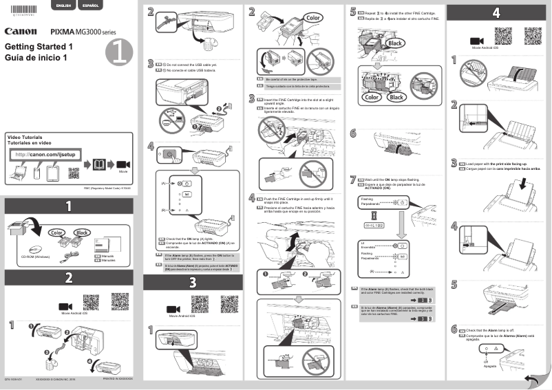 First page image of the manual for Pixma MG3022