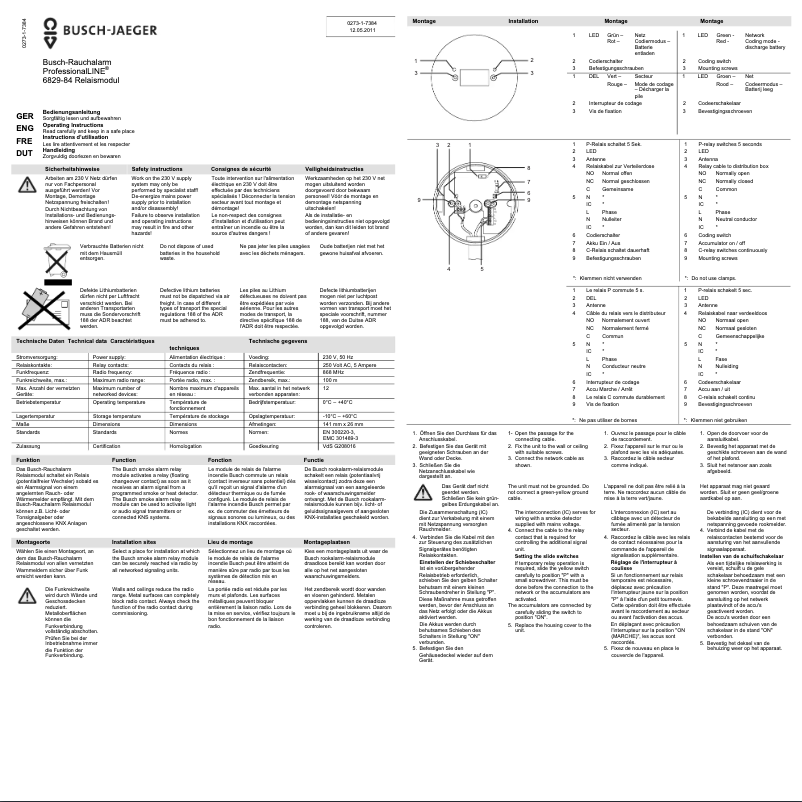 First page image of the manual for 6829-84