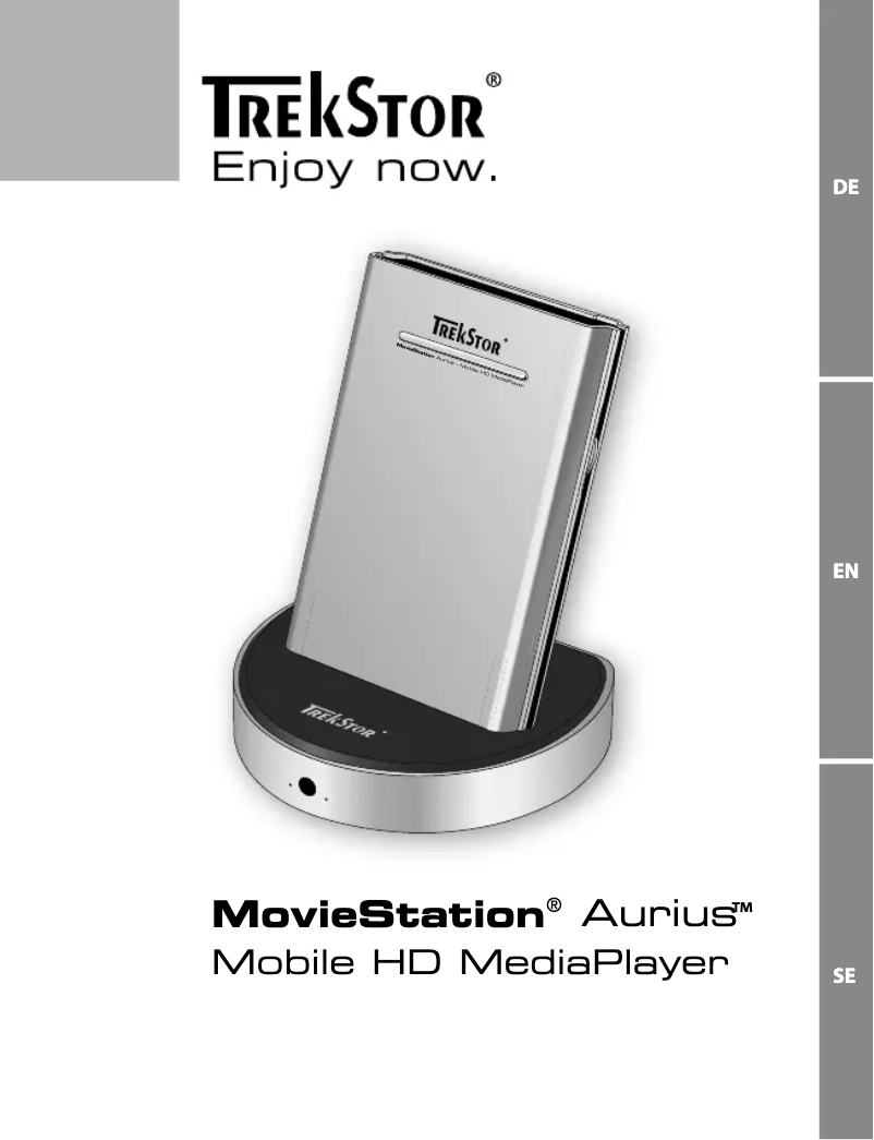 First page image of the manual for MovieStation Aurius