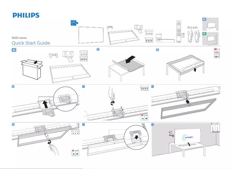 First page image of the manual for 58PUS9005
