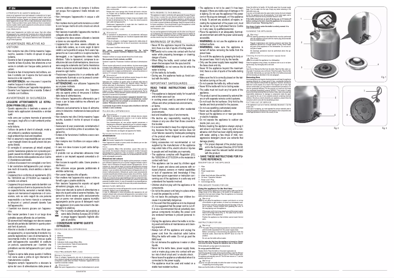 First page image of the manual for Classica 2864