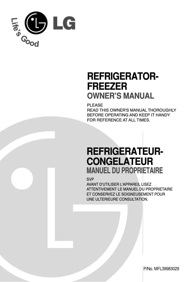 Page 1 of the manual User Manual LG GN-M492YLQK