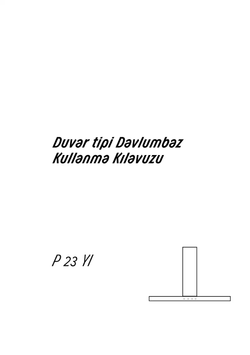 First page image of the manual for P 23 YI