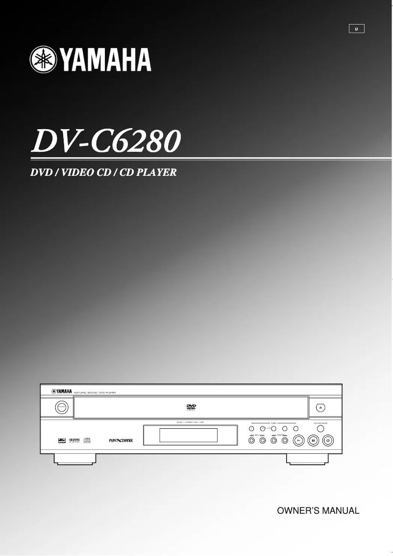 Page 1 of the manual User Manual Yamaha DV-C6280