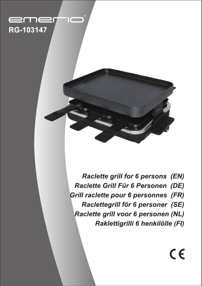 Page 1 de la notice Manuel utilisateur Emerio RG-103147