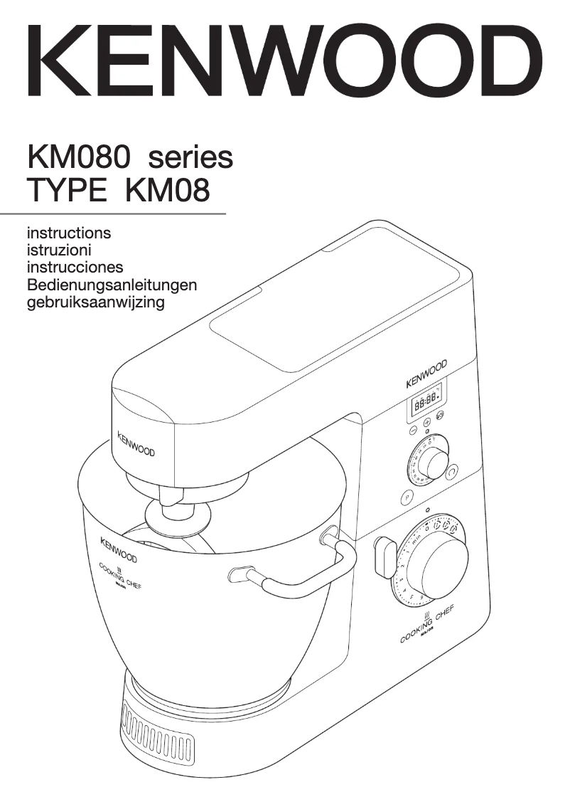 Page 1 of the manual User Manual Kenwood Cooking Chef KM090