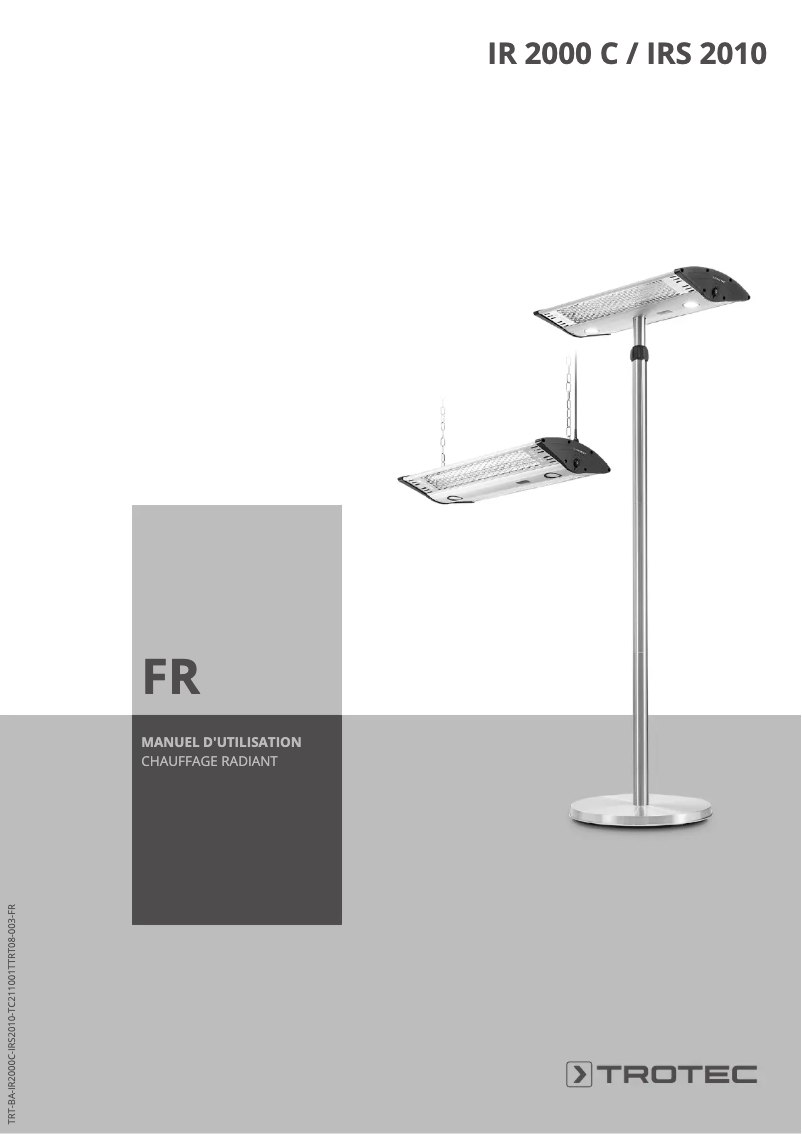 First page image of the manual for IRS 2010