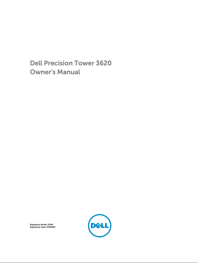 First page image of the manual for Preci T3620