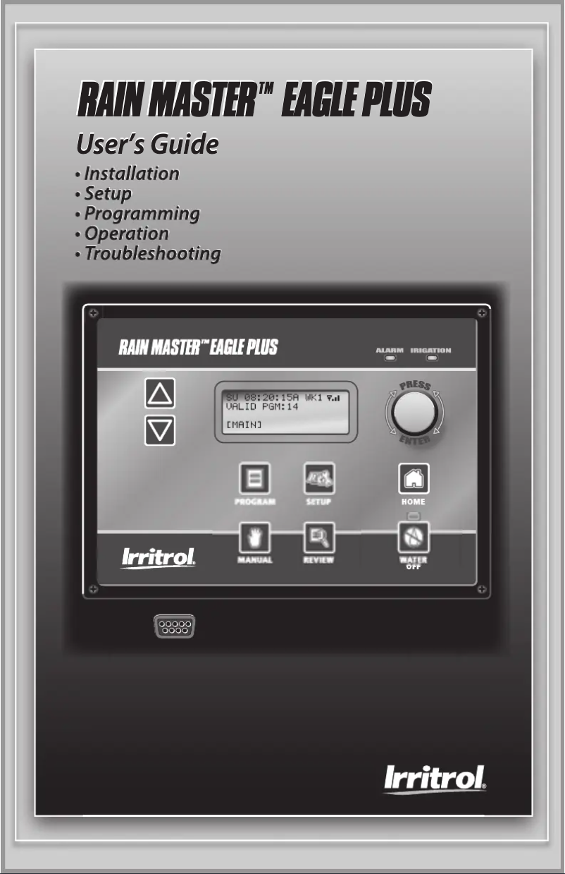 First page image of the manual for EGP8-SPED