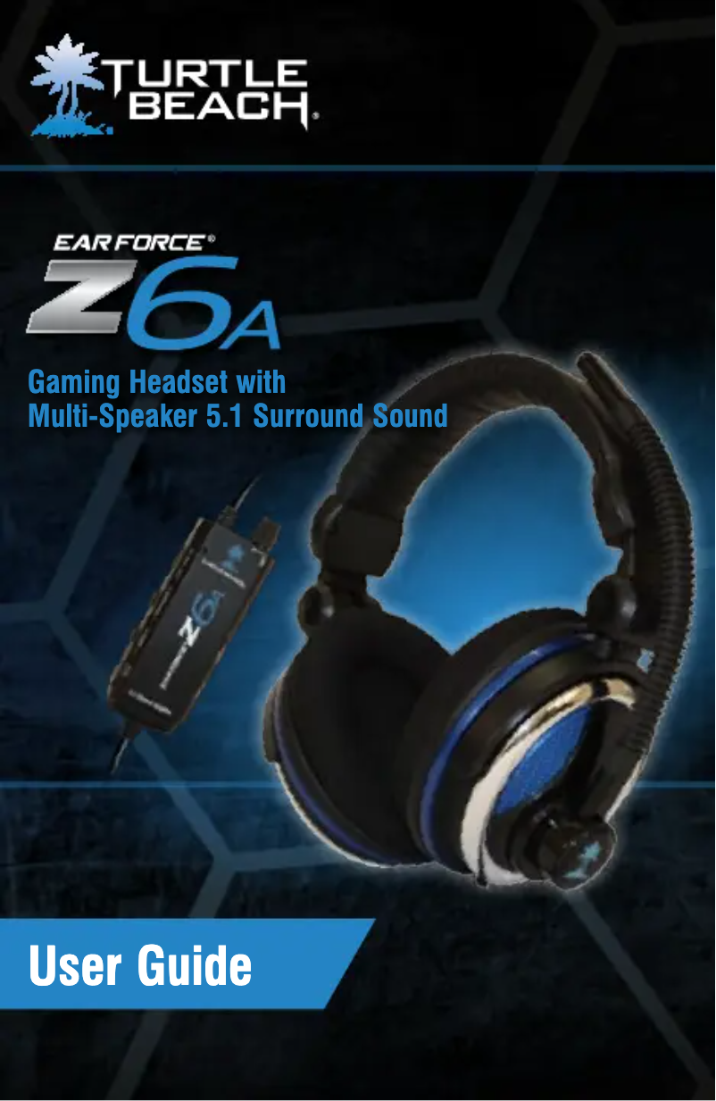 First page image of the manual for Ear Force Z6A