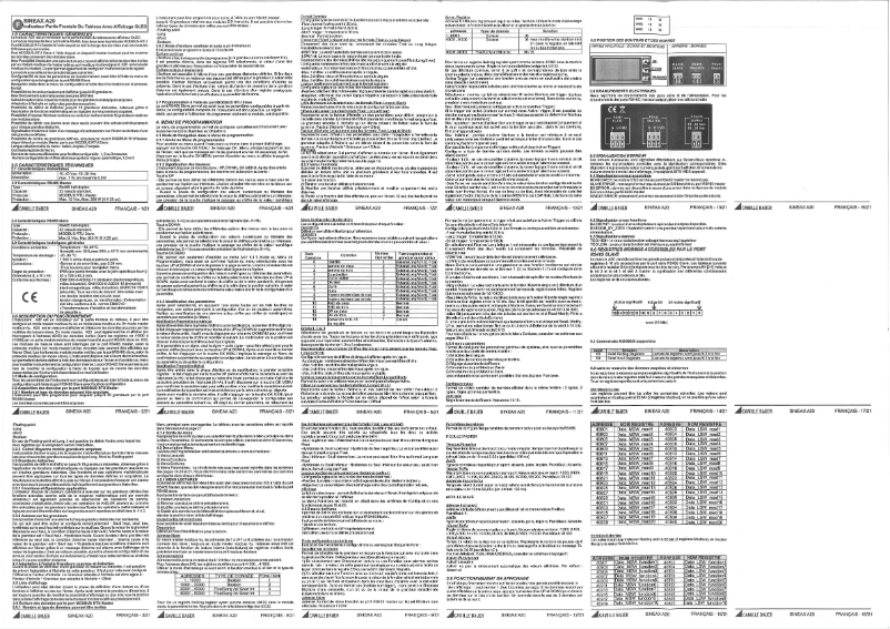 First page image of the manual for Sineax A20