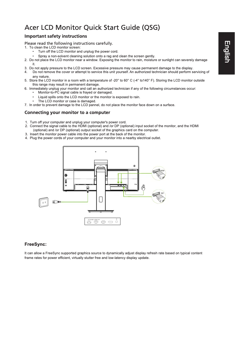 First page image of the manual for ET322QKB