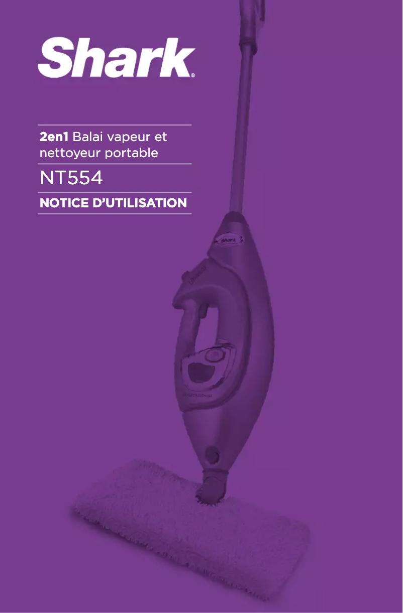 Image de la première page du manuel de l'appareil Shark NT554
