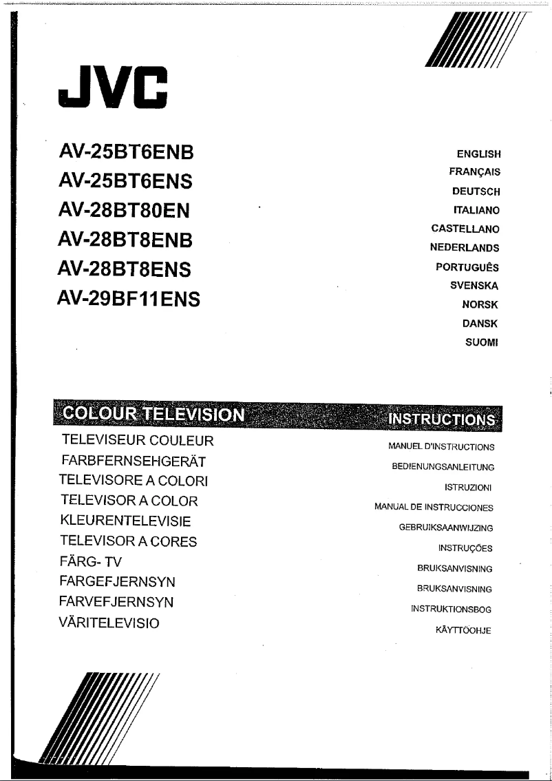 First page image of the manual for AV-25BT6