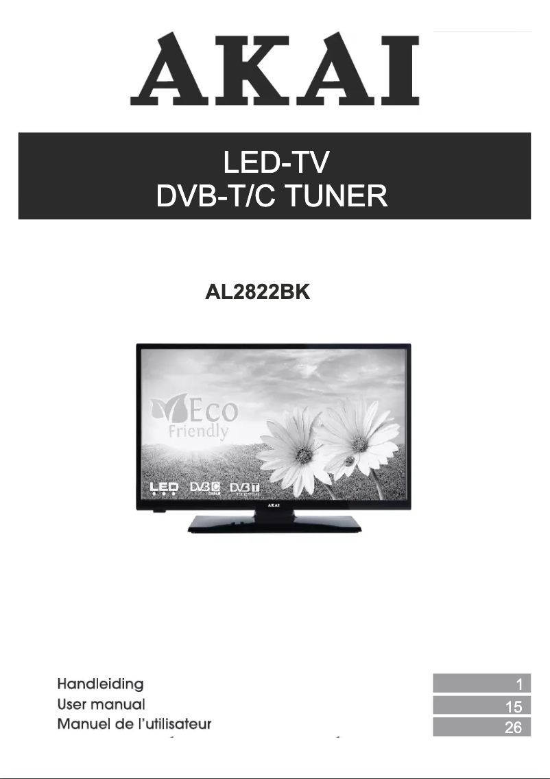 First page image of the manual for AL2822BK