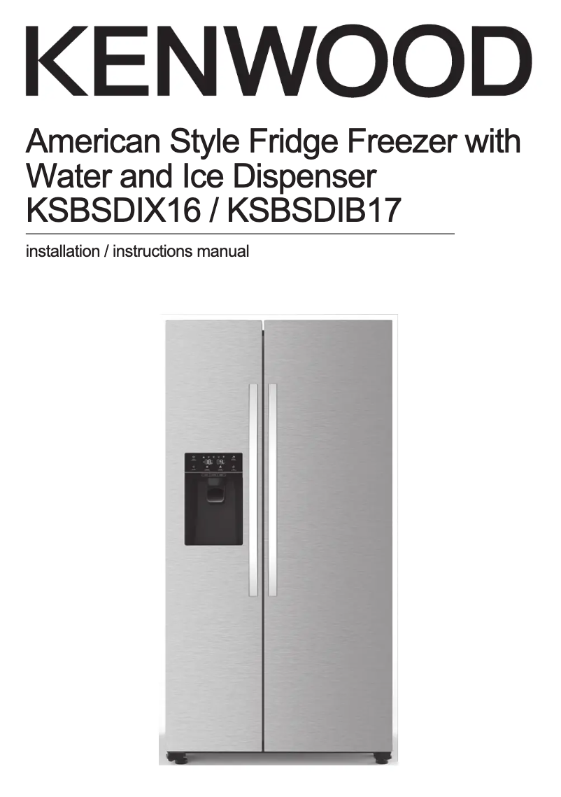 First page image of the manual for KSBSDIB17