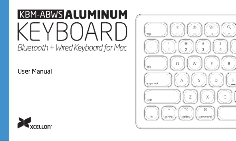 Page 1 of the manual User Manual Xcellon KBM-ABWS