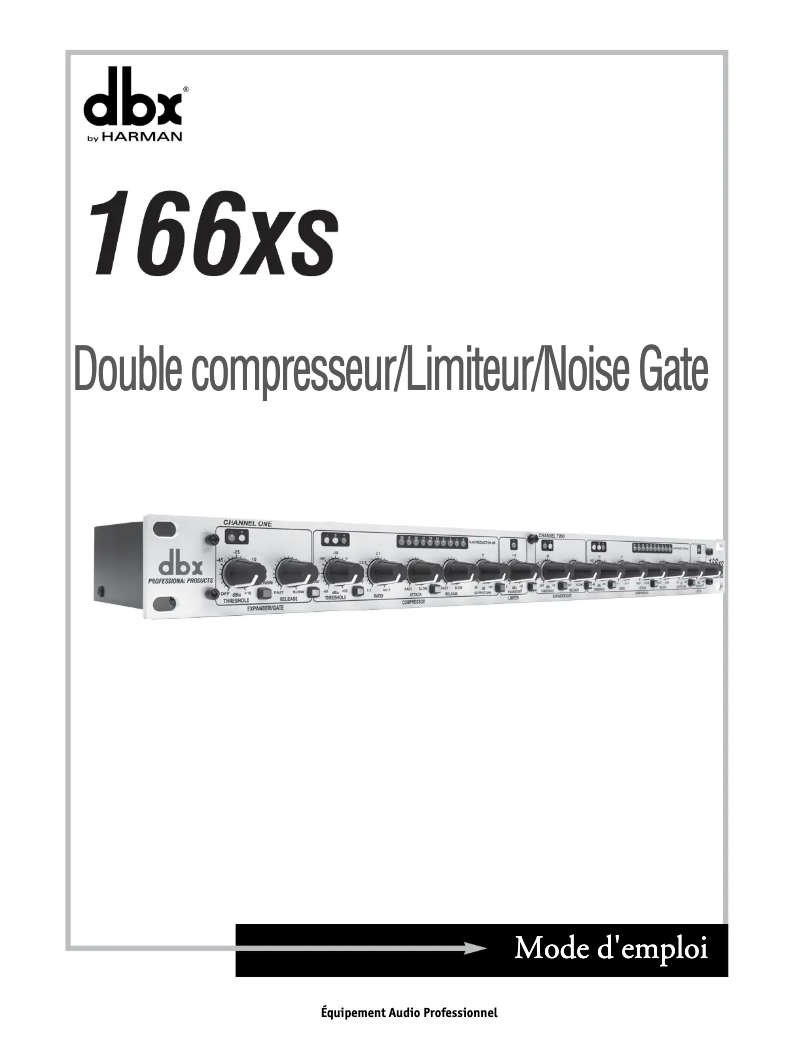 First page image of the manual for 166xs