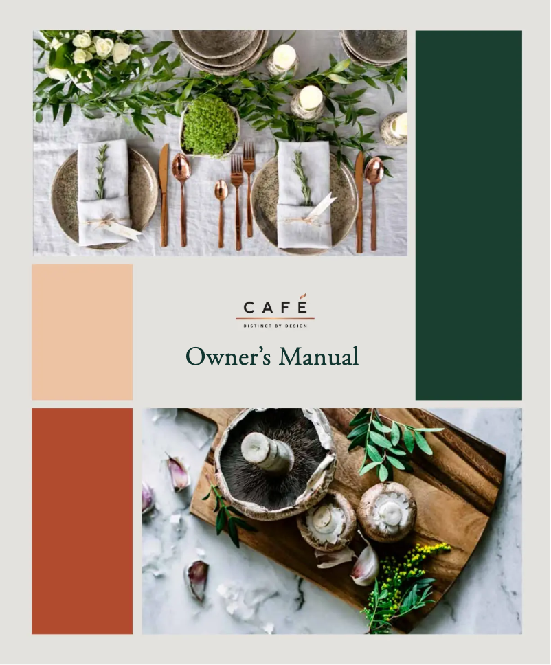 Page 1 of the manual Use and Maintenance Manual Café CTS70DP2NS1