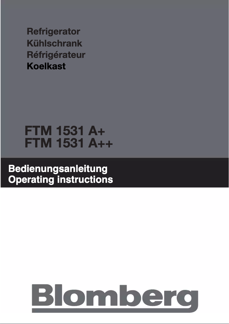 First page image of the manual for FTM 1531 A